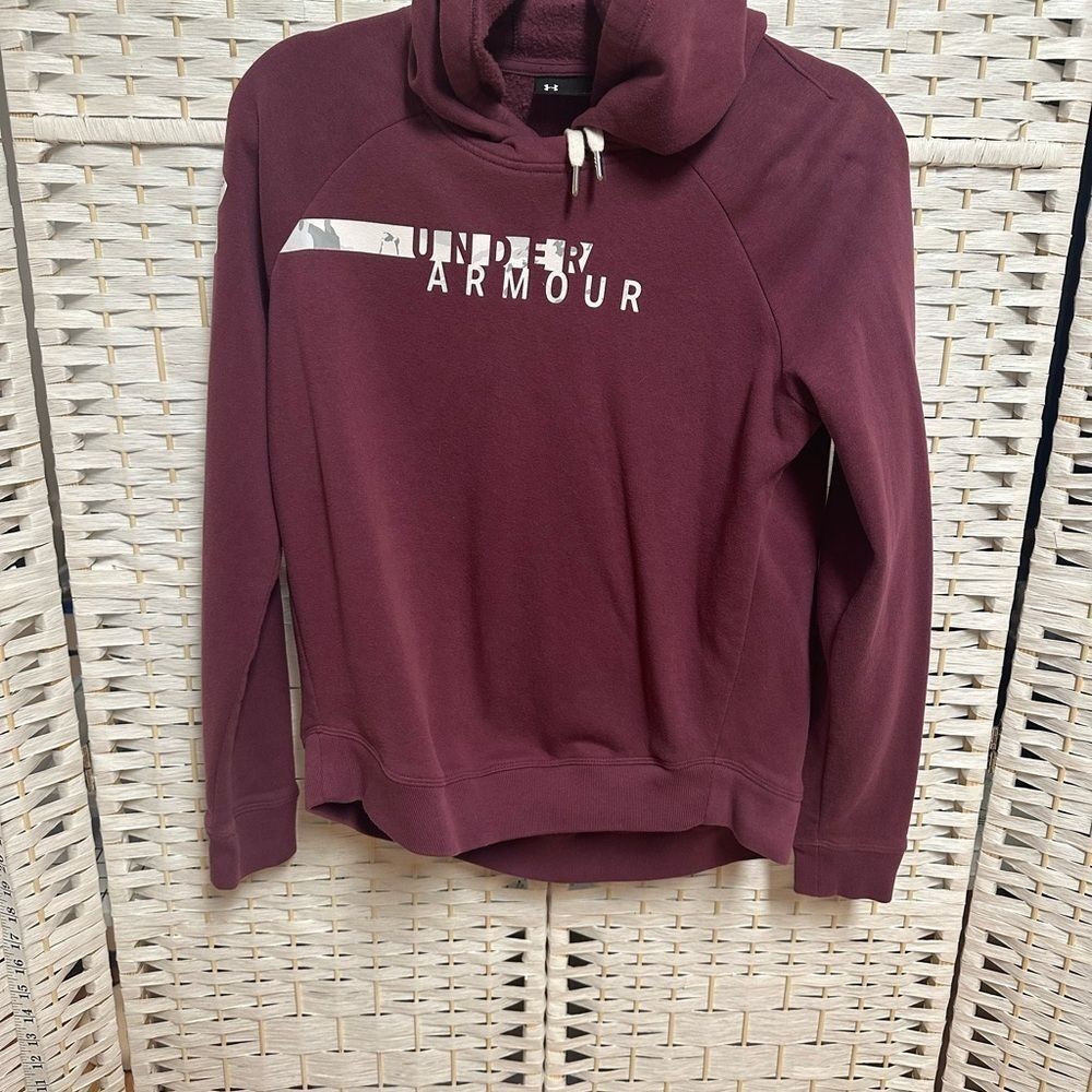 Under Armour ColdGear ladies s Loose Fit Pullover Hoodie. Mock Neck